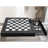 Échiquier et jeu de dames design moderne en plexiglas transparent Magnus Offre