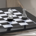Jeu de dames design en plexiglas transparent Kasparov Remises