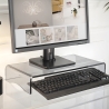Support moniteur de bureau en plexiglas transparent 25x49x8cm Oly Offre