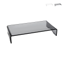 Support moniteur de bureau en plexiglas transparent 25x49x8cm Oly Promotion