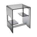Table basse chevet pour chambre en plexiglas transparent Enan Catalogue