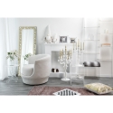 Table d'appoint rond 36 cm en plexiglas transparent Arabesco Small Remises