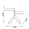 Table basse design en plexiglas transparent Bangles 