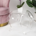 Table basse ronde 60 cm en plexiglas transparent Drappeggi Offre