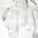 Table basse ronde 60 cm en plexiglas transparent Drappeggi Remises