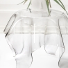 Table basse ronde 60 cm en plexiglas transparent Drappeggi Remises