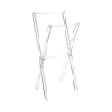 Porte-serviettes de salle de bain en plexiglas transparent Xfile Promotion