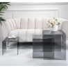 Ensemble de 3 tables basses en plexiglas transparent Trix Remises