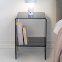 Table de chevet en plexiglas transparent Accanto Vente