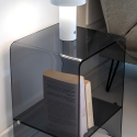 Table de chevet en plexiglas transparent Accanto Réductions