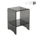 Table de chevet en plexiglas transparent Accanto Promotion
