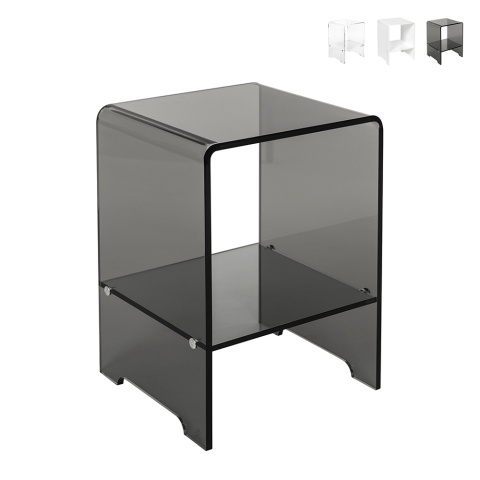 Table de chevet en plexiglas transparent Accanto Promotion