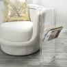 Table basse avec porte-revues en plexiglas transparent Ambrogio Vente