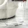 Table basse avec porte-revues en plexiglas transparent Ambrogio Remises