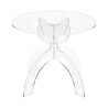 Table basse ronde 50 cm en plexiglas transparent Tessara Promotion