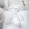 Table basse ronde 50 cm en plexiglas transparent Tessara Vente