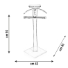 Serviteur muet porte-manteaux en plexiglas transparent design Bernardo Réductions