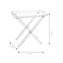 Table pliante transparente avec plateau de service Grand Plié Choix