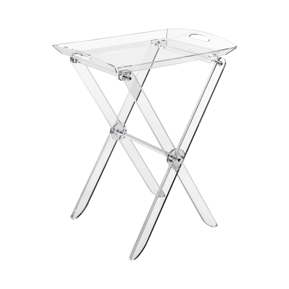 Table pliante transparente avec plateau repas Plié Promotion Table pliante transparente avec plateau repas Plié Promotion