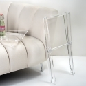Table pliante transparente avec plateau repas Plié Offre