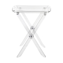 Table pliante transparente avec plateau repas Plié Catalogue