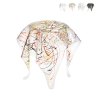Table haute ronde design en plexiglas transparent Drappeggi Caractéristiques