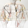 Table haute ronde design en plexiglas transparent Drappeggi Prix