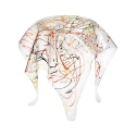 Table haute ronde design en plexiglas transparent Drappeggi Achat