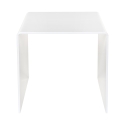 Table basse moderne en plexiglas transparent 40x40 cm 80'S Small Remises