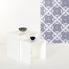 Table basse moderne en plexiglas transparent 40x40 cm 80'S Small Vente