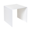 Table basse moderne en plexiglas transparent 40x40 cm 80'S Small Offre