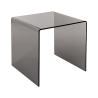 Table basse moderne en plexiglas transparent 50x40x50cm 80'S Big Remises