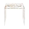 Table basse moderne en plexiglas transparent 50x40x50cm 80'S Big Caractéristiques