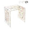 Table basse moderne en plexiglas transparent 50x40x50cm 80'S Big Réductions