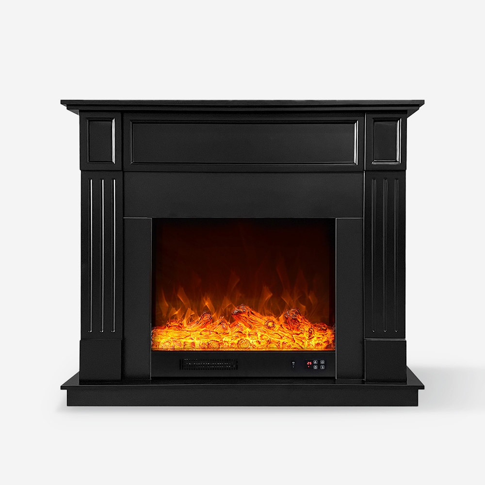 Cheminée électrique cadre noir basse consommation 1500W Göteborg N