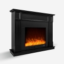 Cheminée électrique cadre noir basse consommation 1500W Göteborg N Offre