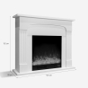 Cheminée électrique 1500W faible consommation effet bois Ludvika M Remises