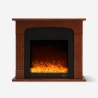 Cheminée électrique 1500W faible consommation effet bois Ludvika M Promotion