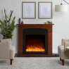 Cheminée électrique 1500W faible consommation effet bois Ludvika M Vente