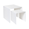 Ensemble de 2 tables basses modernes en plexiglas transparent 80'S Offre