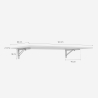 Plateau bureau repliable a mur 140x60cm Jeremy+ 