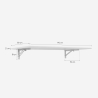 Table de bureau mural pliable 140x80cm Jeremy XL Achat