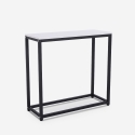 Console d'entrée moderne en métal 80x30x75cm Nigel Caractéristiques