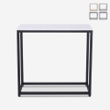Console d'entrée moderne en métal 80x30x75cm Nigel Promotion