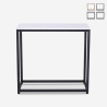 Console d'entrée moderne en métal 80x30x75cm Nigel Promotion