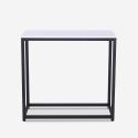 Console d'entrée moderne en métal 80x30x75cm Nigel Dimensions