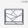 Console d'entrée design moderne 100x40x78cm plateau en verre Kevin Promotion