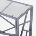Console d'entrée design moderne 100x40x78cm plateau en verre Kevin Caractéristiques