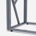 Console d'entrée design moderne 100x40x78cm plateau en verre Kevin Dimensions