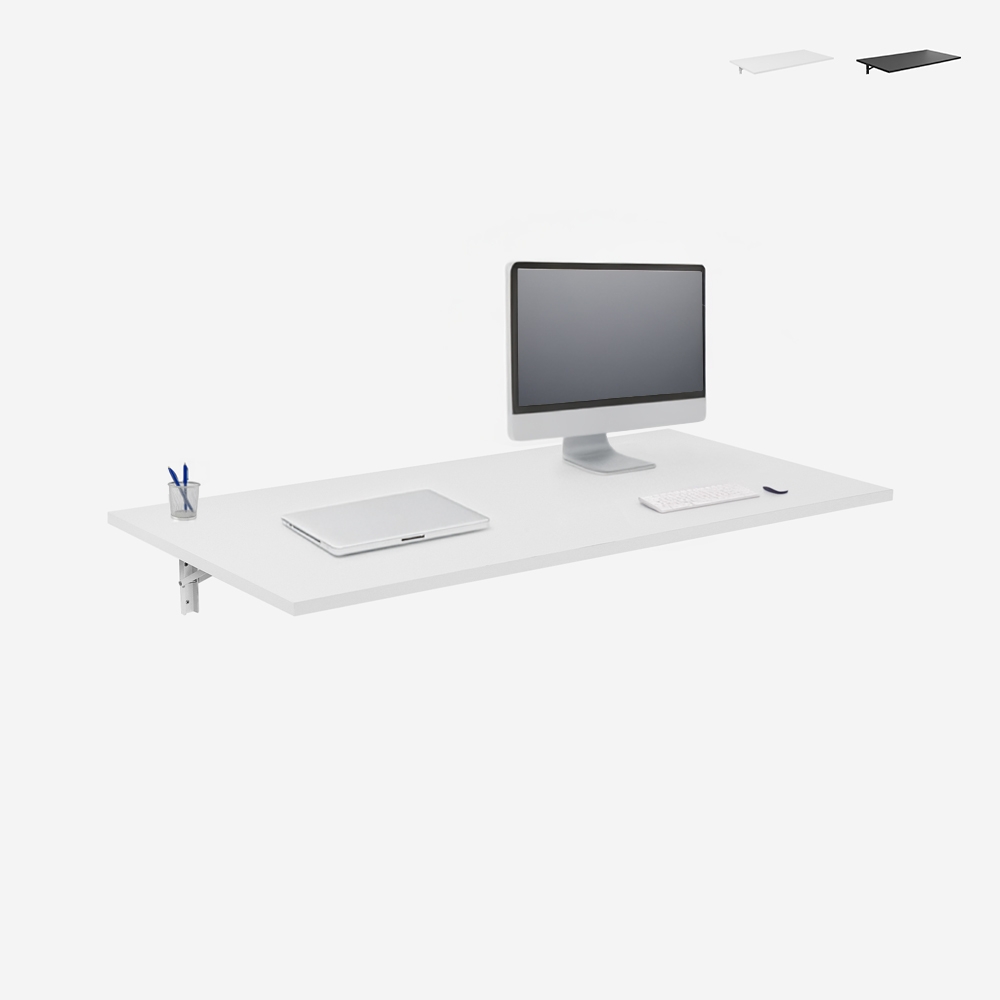 Table murale pliante pour cuisine bureau 120x60cm Jeremy